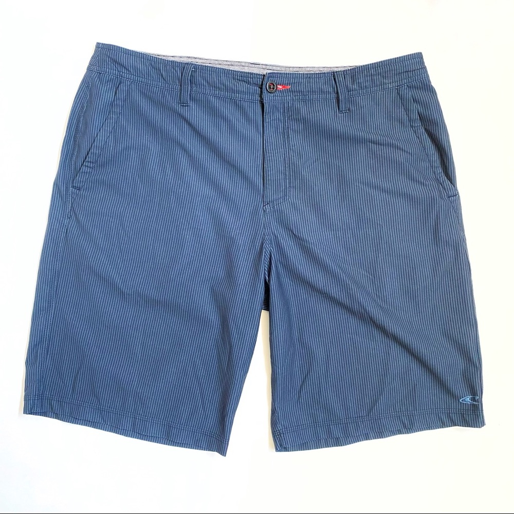 O’Neill blue stripe hybrid board shorts